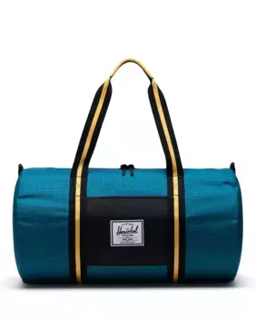 Спортивная или дорожная сумка унисекс объемом 28 л из синей ткани с ручками контрастного цвета Herschel, синий