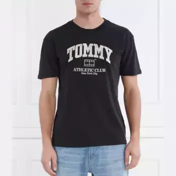 Спортивная клубная футболка стандартного кроя Tommy Hilfiger, черный
