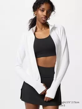 Спортивная кофта на молнии Uniqlo, цвет 00 белый