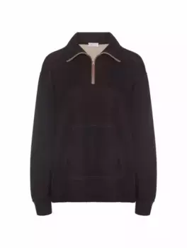 Спортивная кофта с цепью мониль Brunello Cucinelli, черный