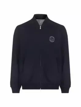 Спортивная кофта с логотипом Brunello Cucinelli, серый
