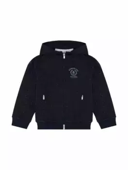 Спортивная кофта с логотипом Brunello Cucinelli, тёмно-синий