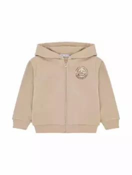 Спортивная кофта с логотипом Dolce&Gabbana, бежевый
