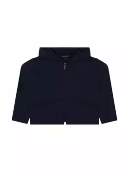 Спортивная кофта с логотипом EMPORIO ARMANI, тёмно-синий