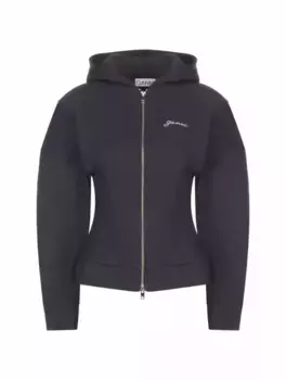 Спортивная кофта с логотипом Ganni, тёмно-синий