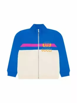 Спортивная кофта с логотипом Gucci, мультиколор