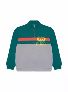 Спортивная кофта с логотипом Gucci, мультиколор