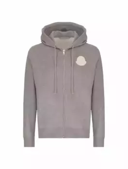 Спортивная кофта с логотипом Moncler, серый