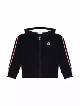 Спортивная кофта с логотипом Moncler, тёмно-синий