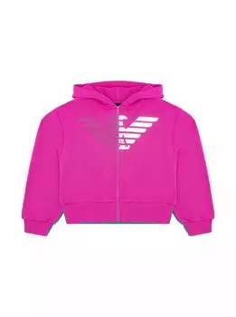 Спортивная кофта в стиле колор-блок EMPORIO ARMANI