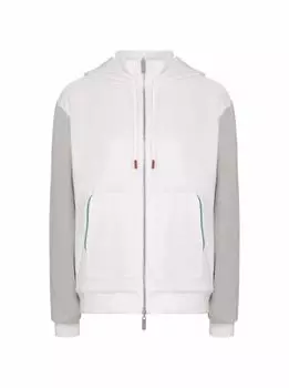 Спортивная кофта в стиле колор-блок Kiton