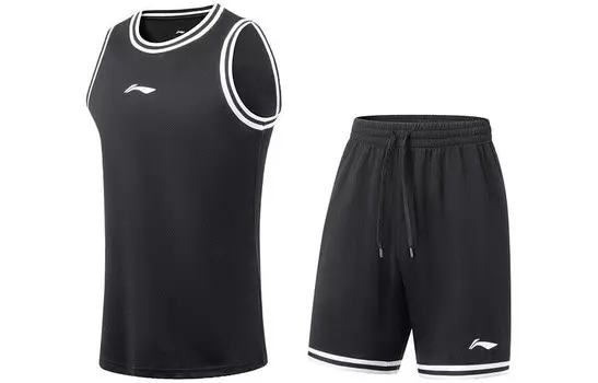 Спортивная коллекция баскетбола Баскетбольный костюм мужской черный Lining, черный