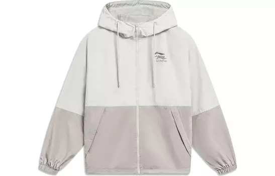 Спортивная коллекция Life куртка унисекс серебристая береза Lining, цвет Silver Birch
