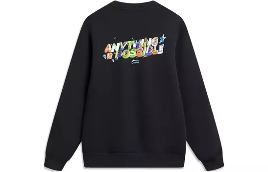 Спортивная коллекция Life Толстовка Мужская черная Lining, черный