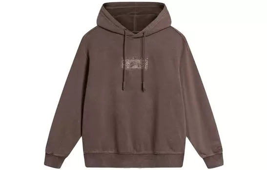 Спортивная коллекция Life Толстовка мужская коричневая Lining, коричневый