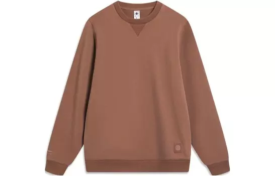 Спортивная коллекция Life Толстовка мужская коричневая Lining, коричневый
