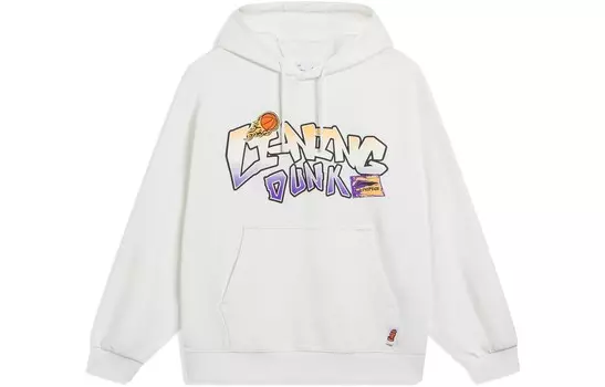 Спортивная коллекция Life Толстовка мужская молочно-белая Lining, слоновая кость