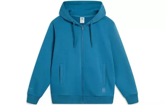 Спортивная коллекция Life Толстовка унисекс синяя Lining, синий