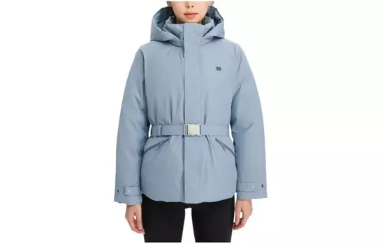 Спортивная коллекция пуховик женский Kolon Sport, серый/синий