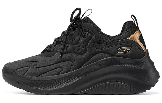 Спортивная кроссовки для жизни, женская, низкая, черный/золотой Skechers
