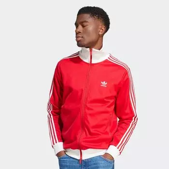 спортивная куртка adicolor Beckenbauer adidas Originals, цвет better scarlet/white