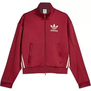 Спортивная куртка Adidas X Wales Bonner с логотипом-трилистником Adidas Originals, Preppy Style Burgundy Red