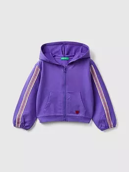 Спортивная куртка Benetton Sweatjacke, фиолетовый