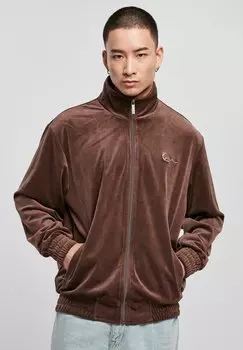 Спортивная куртка CHEST SIGNATURE Karl Kani, коричневый