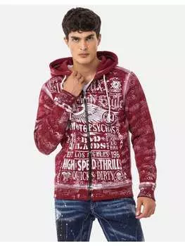 Спортивная куртка Cipo & Baxx, бордовый