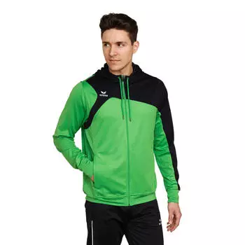 спортивная куртка Club 1900 2.0 с капюшоном ERIMA, зеленый/черный/черный