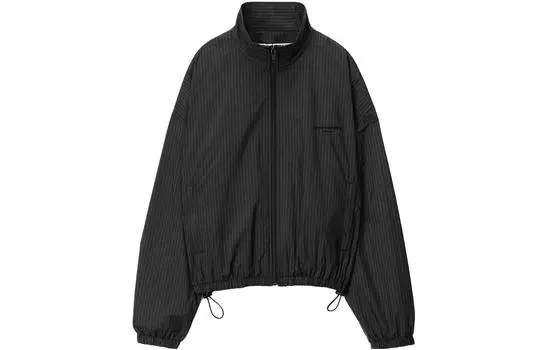 Спортивная куртка Coaches в тонкую полоску Alexander Wang, черный