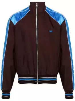 Спортивная куртка Courage на молнии Wales Bonner, коричневый