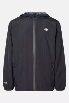 Спортивная куртка для мальчиков с подкладкой из тканой сетки New Balance, черный