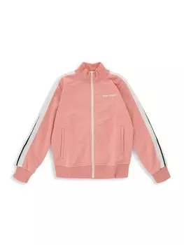 Спортивная куртка для маленьких девочек и девочек Palm Angels, цвет White Pink