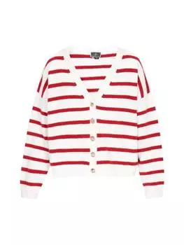 Спортивная куртка DreiMaster Maritim, цвет offwhite red stripe