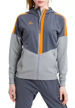 Спортивная куртка erima Squad, цвет slate grey/monument grey/new orange