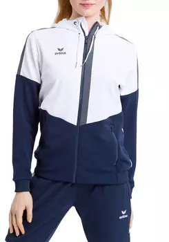 Спортивная куртка erima Squad, цвет weiss/new navy/slate grey