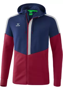 Спортивная куртка erima Squad mit Kapuze, цвет new navy/bordeaux/silver grey