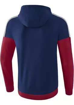Спортивная куртка erima Squad Tracktop mit Kapuze, цвет new navy/bordeaux/silver grey