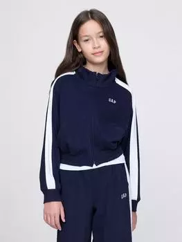 Спортивная куртка GAP, темно-синий/белый