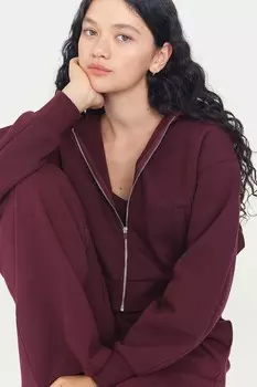 Спортивная куртка худи на молнии H&M, красный