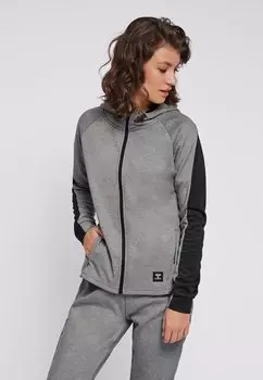 Спортивная куртка Hummel, серый меланж