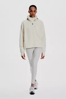 Спортивная куртка из флиса Тедди H&M, бежевый