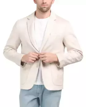 Спортивная куртка из искусственной замши с атласной подкладкой с принтом Robert Graham, цвет Stone