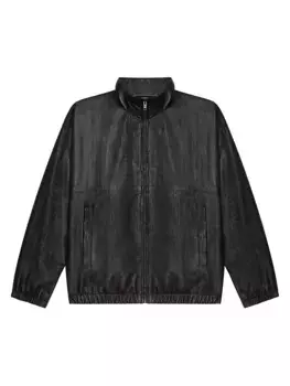 Спортивная куртка из кожи 4G Givenchy, черный