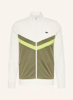 Спортивная куртка из пике LACOSTE, цвет ECRU/OLIV