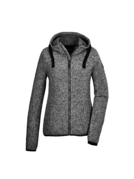 Спортивная куртка Killtec Strickfleecejacke mit Kapuze, черный