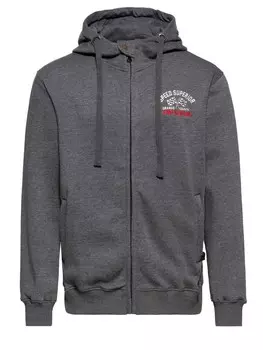 Спортивная куртка King Kerosin Zip Hoodie Speed Superior, серый