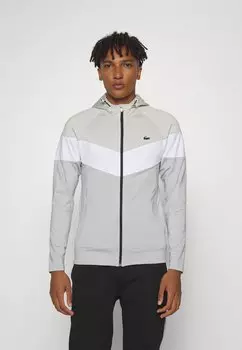Спортивная куртка Lacoste, серо/белый/гри