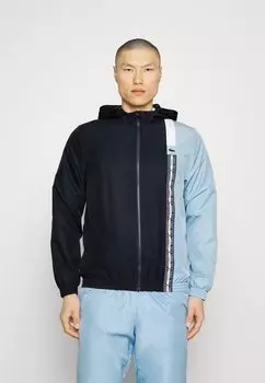 Спортивная куртка Lacoste, темно-синий/обзор-белый